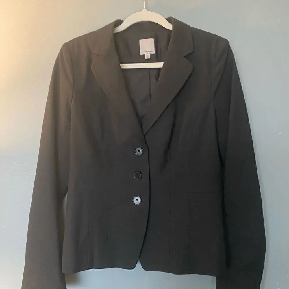 HALOGEN | BLAZER SIZE 8 Charcoal Gray